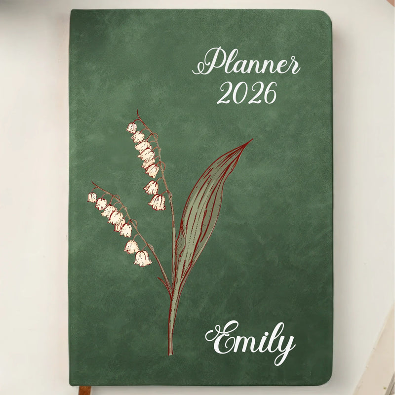 Custom Leather Writing Journal - Personalized Birthday Gifts For Besties, Sisters, BFF, Family, Yourself - Building My Tomorrow With Intention