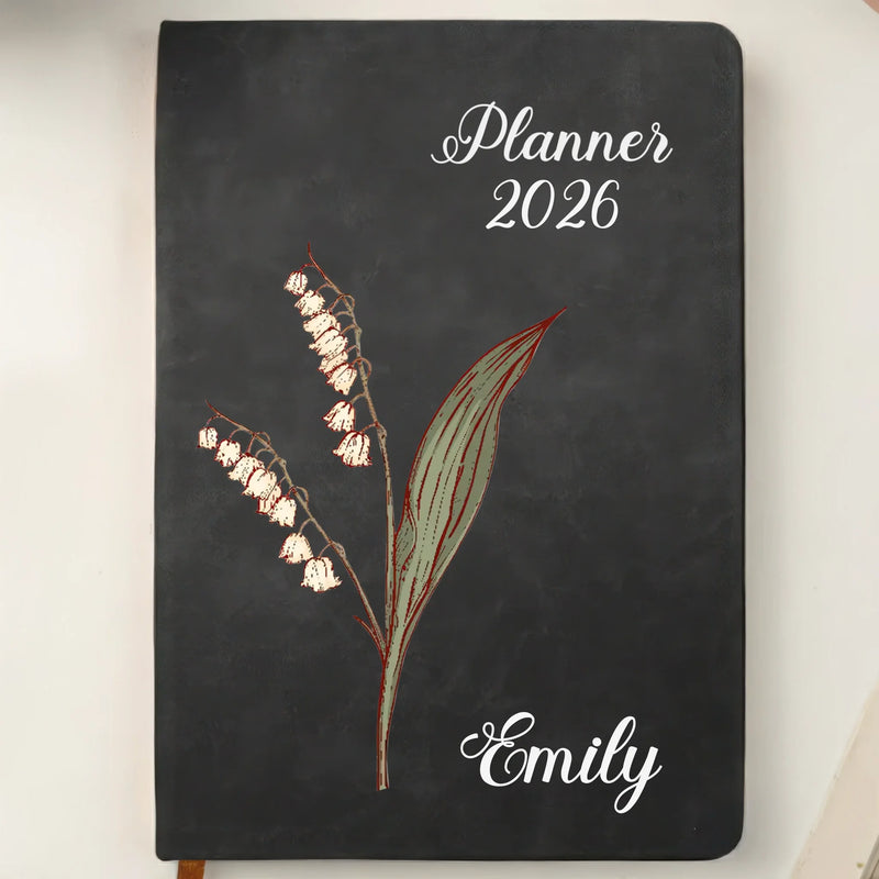 Custom Leather Writing Journal - Personalized Birthday Gifts For Besties, Sisters, BFF, Family, Yourself - Building My Tomorrow With Intention