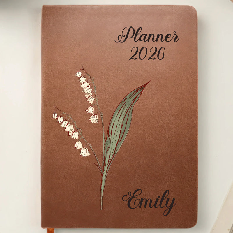Custom Leather Writing Journal - Personalized Birthday Gifts For Besties, Sisters, BFF, Family, Yourself - Building My Tomorrow With Intention