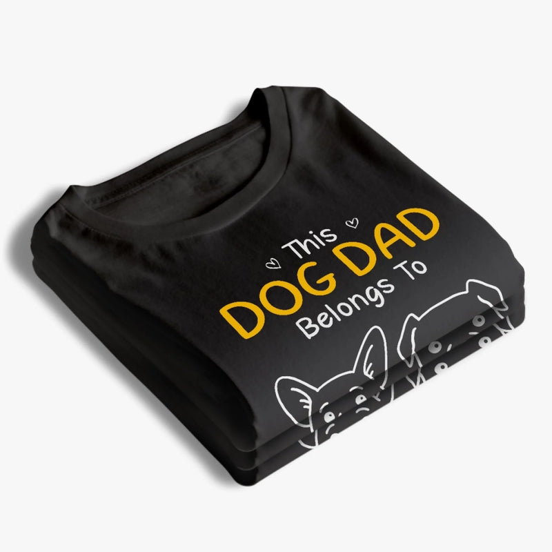 Custom Unisex T-shirt, Premium T-shirt, Hoodie - Personalized Birthday Gifts For Dog Lovers, Dog Dad And Mom, Cat Owners - My Heart Has Pawprints