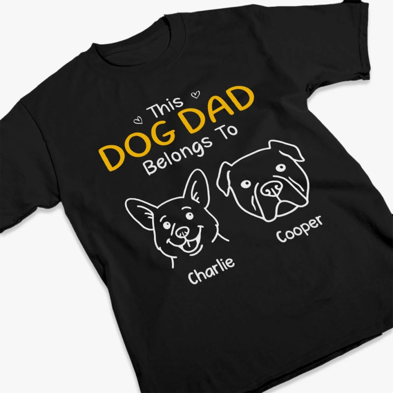 Custom Unisex T-shirt, Premium T-shirt, Hoodie - Personalized Birthday Gifts For Dog Lovers, Dog Dad And Mom, Cat Owners - My Heart Has Pawprints