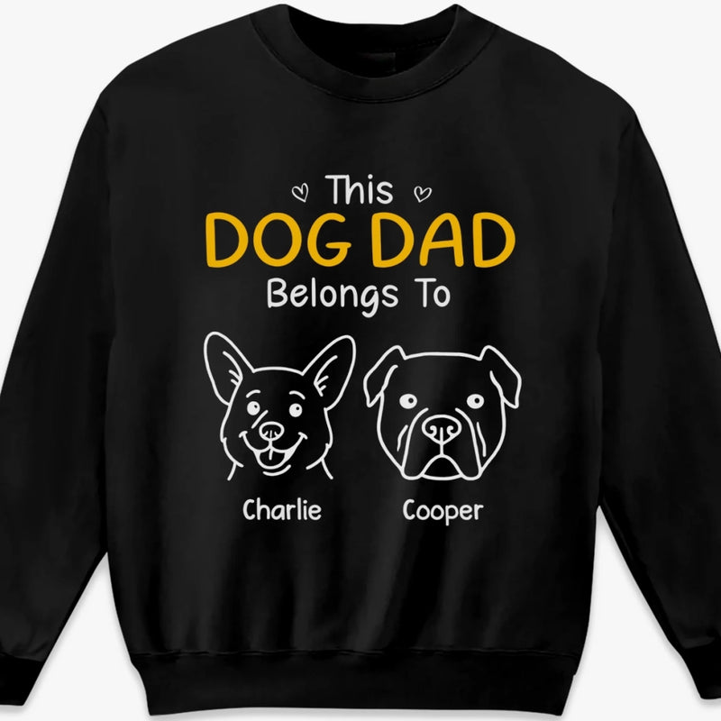 Custom Unisex T-shirt, Premium T-shirt, Hoodie - Personalized Birthday Gifts For Dog Lovers, Dog Dad And Mom, Cat Owners - My Heart Has Pawprints