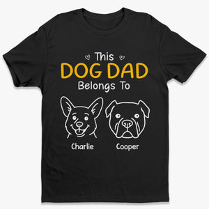 Custom Unisex T-shirt, Premium T-shirt, Hoodie - Personalized Birthday Gifts For Dog Lovers, Dog Dad And Mom, Cat Owners - My Heart Has Pawprints