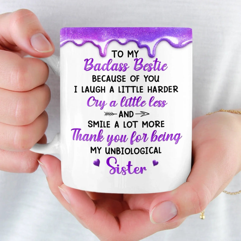 Custom Mug - Personalized Best Friend Birthday Gifts For Women, Besties, Sisters, BFF - Besties Making Life Shine Brighter