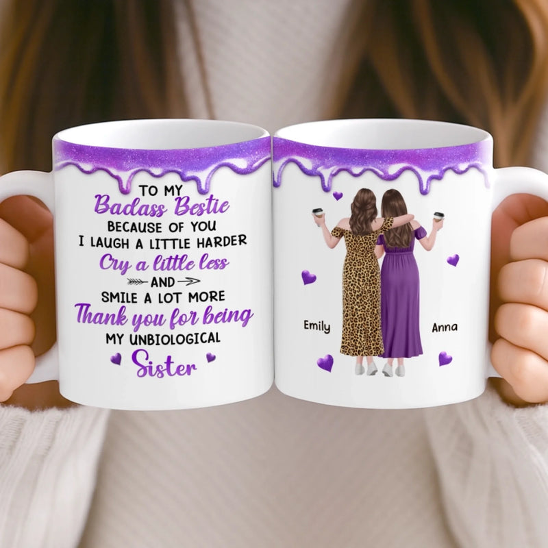 Custom Mug - Personalized Best Friend Birthday Gifts For Women, Besties, Sisters, BFF - Besties Making Life Shine Brighter