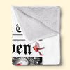 Custom Photo Cardinal Blanket - Personalized Memorial Sympathy Gifts For Loss Of Mom, Dad - Keeping Your Light With Me