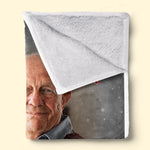 Custom Photo Cardinal Blanket - Personalized Memorial Sympathy Gifts For Loss Of Mom, Dad - A Sign From Heaven