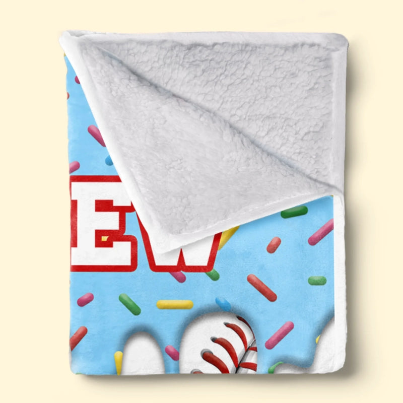 Custom Baseball Blanket - Personalized Birthday Baseball Gifts For Baseball Lovers, Sports Fans, Sports Lovers - Home Run Energy