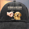 Custom Vintage Washed Denim Baseball Cap - Personalized Christmas Birthday Gifts For Dog Lovers, Dog Dad And Mom - This Is My Emotional Support Legend