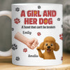 Custom Mug - Personalized Birthday Gifts For Dog Lovers, Dog Dad And Mom - I Work For Dog Treats