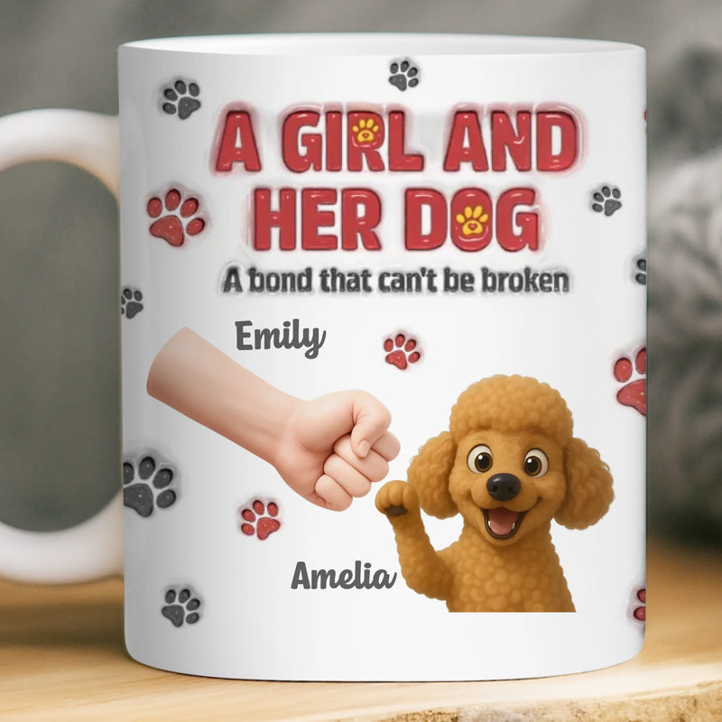 Custom Mug - Personalized Birthday Gifts For Dog Lovers, Dog Dad And Mom - I Work For Dog Treats