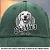 Custom Photo Vintage Washed Denim Baseball Cap - Personalized Birthday Gifts For Dog Cat Lovers, Dog Dad And Mom, Cat Owners - Fur Baby Obsessed