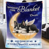 Custom Blanket - Personalized Pet Christmas Memorial Sympathy Gifts For Dogs, Cats - Your Pawprints Stay With Me