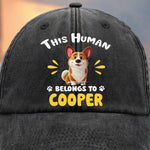 Custom Vintage Washed Denim Baseball Cap - Personalized Birthday Gifts For Dog Cat Lovers, Dog Dad And Mom, Cat Owners - Living The Fur Way