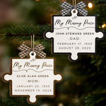 Custom Memorial Name and Date Christmas Gifts - Personalized Ornament