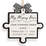 Custom Memorial Name and Date Christmas Gifts - Personalized Ornament