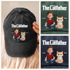 Custom Vintage Washed Denim Baseball Cap - Personalized Birthday Gifts For Cat Lovers, Cat Mom And Dad - Feline Father Figure