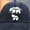 Custom Vintage Washed Denim Baseball Cap - Personalized Birthday Gifts For Dad, Grandpa - Cherishing Moments By Your Side