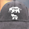 Custom Vintage Washed Denim Baseball Cap - Personalized Birthday Gifts For Dad, Grandpa - Cherishing Moments By Your Side