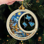 Custom Long Distance Acrylic Ornament - Personalized Christmas Birthday Gifts For Family - Our Love Maps The Way