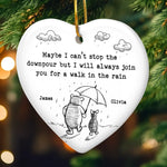 Custom Ceramic Ornament - Personalized Best Friend Christmas Birthday Gifts For Women, Besties, Sisters, BFF - A Friend Like You