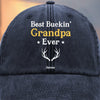Custom Vintage Washed Denim Baseball Cap - Personalized Birthday Gifts For Dad, Grandpa - Memories Grow Bigger With You
