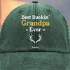 Custom Vintage Washed Denim Baseball Cap - Personalized Birthday Gifts For Dad, Grandpa - Memories Grow Bigger With You