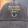 Custom Vintage Washed Denim Baseball Cap - Personalized Birthday Gifts For Dad, Grandpa - Memories Grow Bigger With You