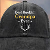 Custom Vintage Washed Denim Baseball Cap - Personalized Birthday Gifts For Dad, Grandpa - Memories Grow Bigger With You