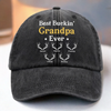 Custom Vintage Washed Denim Baseball Cap - Personalized Birthday Gifts For Dad, Grandpa - Memories Grow Bigger With You