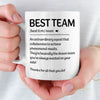 Custom Scrabble Mug - Personalized Birthday Gifts For Coworker, Work Bestie - Workdays Are Better With You
