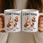 Custom Mug - Personalized Funny Gifts For Best Friends, Coworker, Work Bestie - Feather Gang In Action