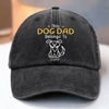 Custom Vintage Washed Denim Baseball Cap - Personalized Birthday Gifts For Dog Cat Lovers, Dog Dad And Mom, Cat Owners - Official Pup Parent