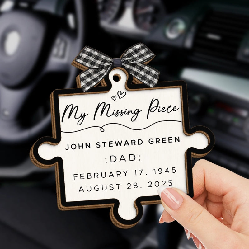 Custom Car Visor Clip - Personalized Christmas Memorial Sympathy Gifts For Loss Of Mom, Dad - Your Presence Is My Peace