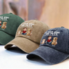 Custom Vintage Washed Denim Baseball Cap - Personalized Birthday Gifts For Dog Cat Lovers, Dog Dad And Mom, Cat Owners - Fur Family Supremacy