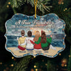 Custom Acrylic Ornament - Personalized Best Friend Christmas Birthday Gifts For Women, Besties, Sisters, BFF - Snow Days Are Better Together