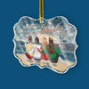 Custom Acrylic Ornament - Personalized Best Friend Christmas Birthday Gifts For Women, Besties, Sisters, BFF - Snow Days Are Better Together