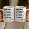 Custom Mug - Personalized Birthday Gifts For Mom, Dad - You Make My World Better