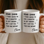 Custom Mug - Personalized Birthday Gifts For Mom, Dad - You Make My World Better