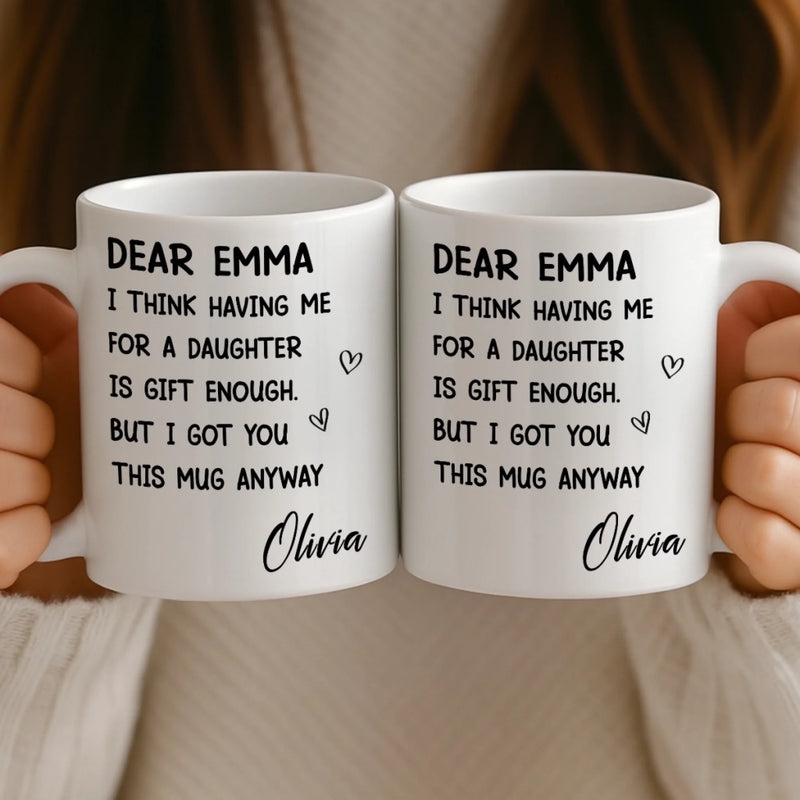 Custom Mug - Personalized Birthday Gifts For Mom, Dad - You Make My World Better