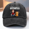 Custom Vintage Washed Denim Baseball Cap - Personalized Birthday Gifts For Cat Lovers, Cat Mom And Dad - Cool Guys Love Kitties