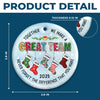 Custom Ceramic Ornament - Personalized Christmas Birthday Gifts For Coworker, Work Bestie - You Make Work Better