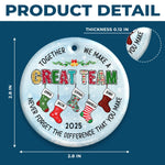Custom Ceramic Ornament - Personalized Christmas Birthday Gifts For Coworker, Work Bestie - You Make Work Better