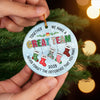 Custom Ceramic Ornament - Personalized Christmas Birthday Gifts For Coworker, Work Bestie - You Make Work Better