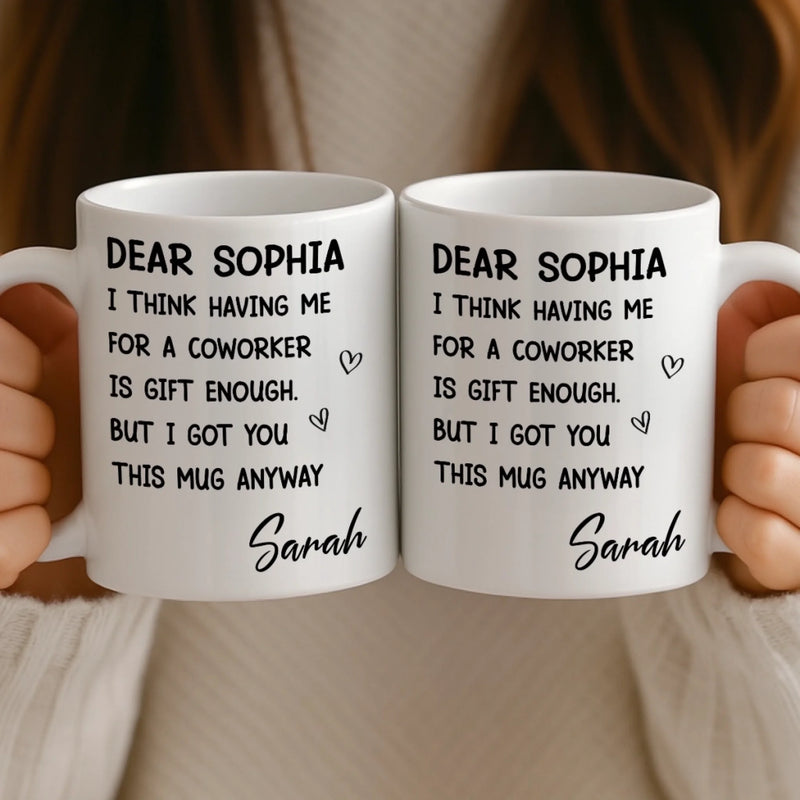 Custom Mug - Personalized Birthday Gifts For Coworker, Work Bestie - Your Effort Inspires Me