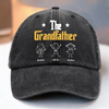 Custom Vintage Washed Denim Baseball Cap - Personalized Birthday Gifts For Dad, Grandpa - Childhood Feels Warmer With You