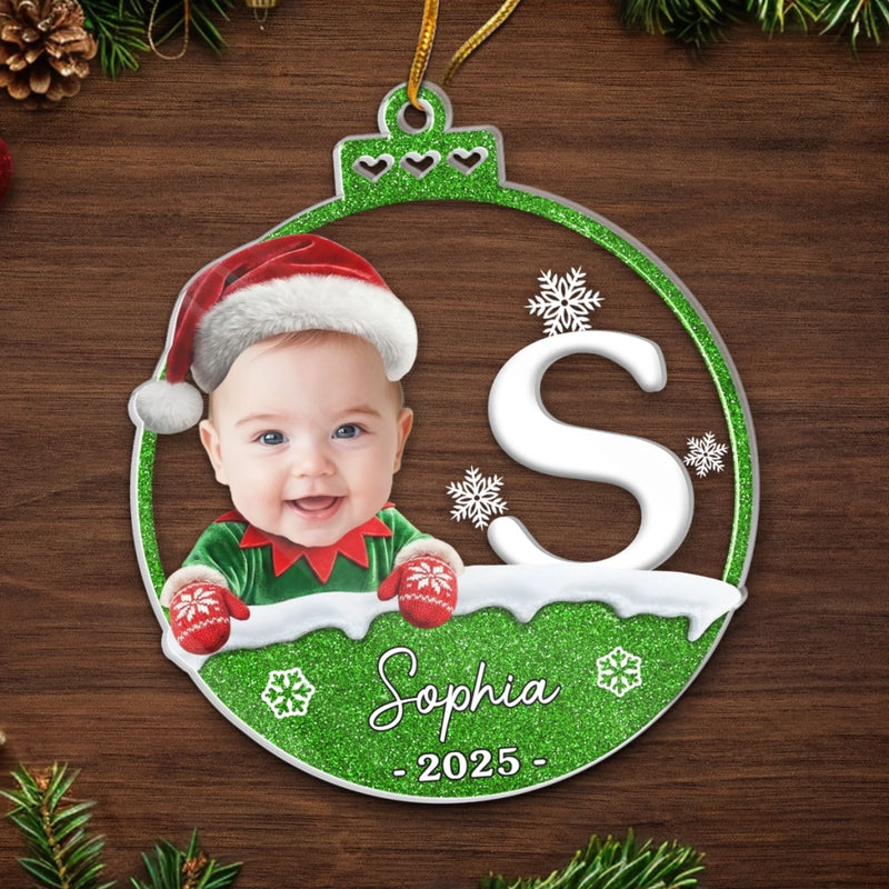 Custom Photo Acrylic Ornament - Personalized Christmas Birthday Gifts For Kids - Joy To My Little Star