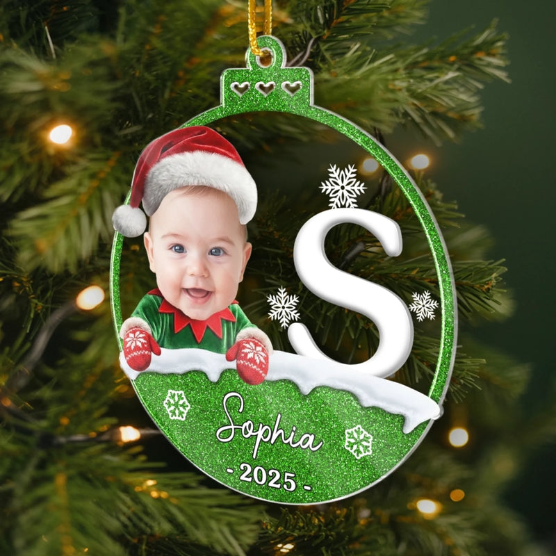 Custom Photo Acrylic Ornament - Personalized Christmas Birthday Gifts For Kids - Joy To My Little Star