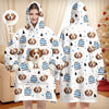 Custom Photo Wearable Blanket With Pet Pocket - Personalized Christmas Birthday Gifts For Dog Cat Lovers, Dog Dad And Mom, Cat Owners - Snuggle Season, Dog Edition