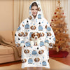 Custom Photo Wearable Blanket With Pet Pocket - Personalized Christmas Birthday Gifts For Dog Cat Lovers, Dog Dad And Mom, Cat Owners - Snuggle Season, Dog Edition